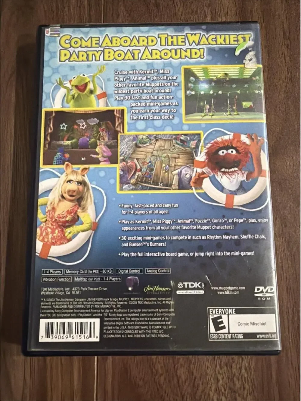 Jim Henson's Muppets: Party Cruise Playstation 2 PS2 CIB Complete
